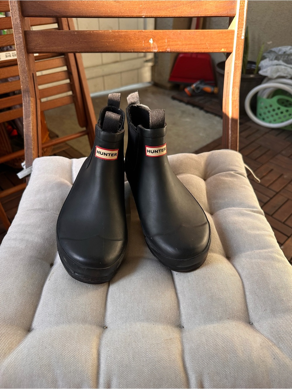 Hunter Black  Chelsea Rain Boots